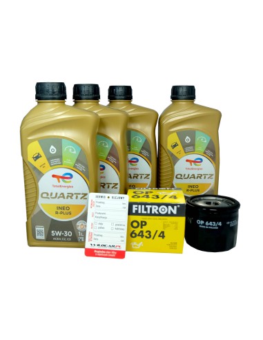 Filtr oleju + olej Renault Twingo 3 III 1.0 SCe