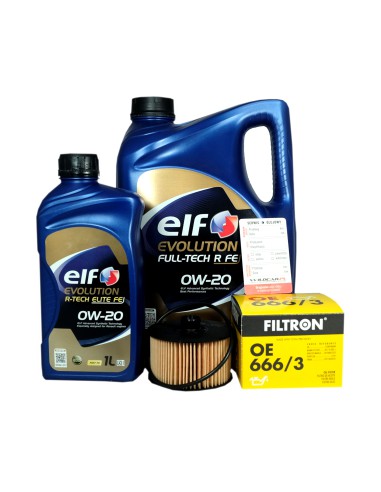 Filtr + olej 0w20 Elf  Renault Talisman 1.3 TCe