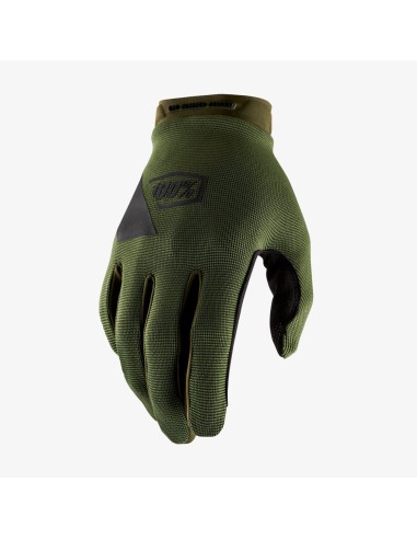 100 PROCENT RĘKAWICE CROSS/ENDURO MODEL RIDECAMP GLOVES FATIGUE KOLOR ZIELONY (MILITARNY) ROZMIAR S STARY KOD: 10018-190-10