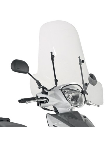 KAPPA SZYBA KEEWAY / PIAGGIO / PEUGEOT / SYM / SUZUKI 50,8X66 CM PRZEZROCZYSTA (107A) - BEZ MOCOWAŃ