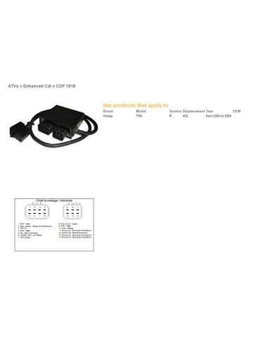 DZE MODUŁ ZAPŁONU CDI HONDA TRX 450R '04-05