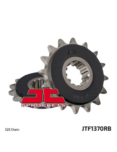 JT ZĘBATKA PRZEDNIA 2068 15 Z GUMĄ HONDA CBR 600F '99-'12, CBR 650F '14-'16 (-1) (206815JTRB) (ŁAŃC. 525)