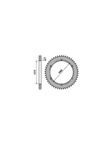 PBR ZĘBATKA TYLNA 223 50 C45 HUSQVARNA WR 120/250/350 79-88 (ŁAŃC. 520)