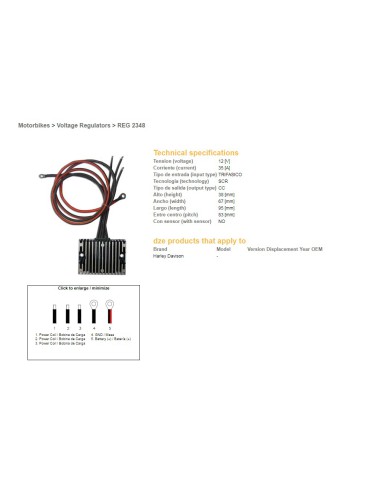 DZE REGULATOR NAPIĘCIA HARLEY-DAVIDSON (ESR851)
