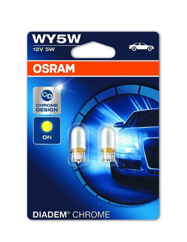 Żarówki Osram CHROM W2,1x9,5d WY5W 12V 5W 2szt.