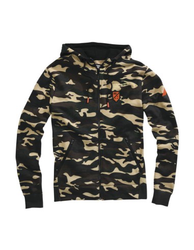 WYPRZEDAŻ 100 PROCENT BLUZA CODZIENNA Z KAPTUREM (KANGUREK) MODEL INTERVAL CAMO KOLOR KAMUFLAŻ ROZMIAR M