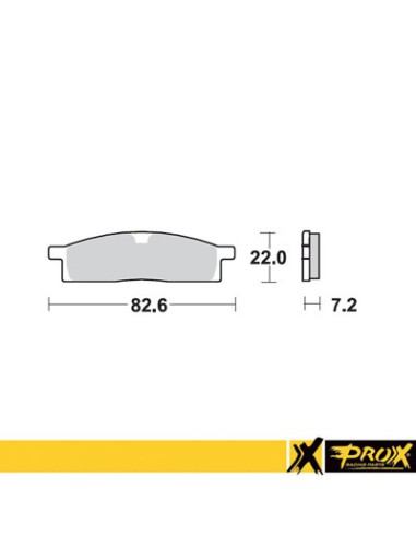 PROX KLOCKI HAMULCOWE KH119 YAMAHA YZ 80/85 '93-19, YZ 65 '19-20, TTR 125 '00-18 PRZÓD