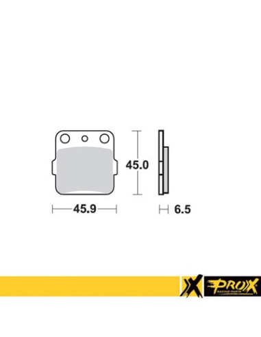 PROX KLOCKI HAMULCOWE KH84 / KH84/3 HONDA CR 80/85 '86-07, CRF 150R '07-09 PRZÓD, YAMAHA YZ 80/85 '93-19, YZ 65 '19-20 TYŁ