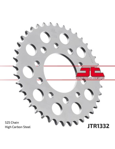 JT ZĘBATKA TYLNA 4350 42 HONDA CB400, TRIUMPH 800 AMERICA,SPEEDMASTER '03-'06, 865 AMERICA '07-'15 (435042JT) (ŁAŃC. 525) KOLOR