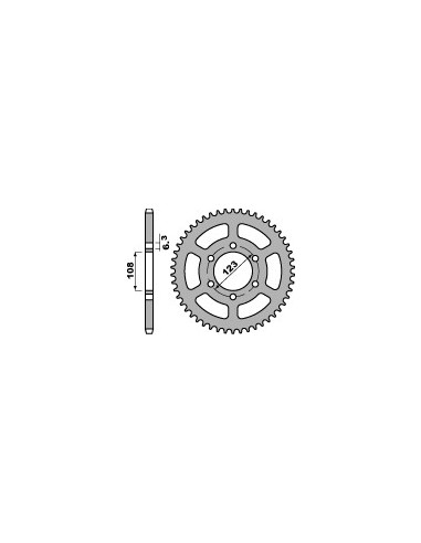 PBR ZĘBATKA TYLNA 4412 45 F DERBI 50 GP 05-08 (ŁAŃC. 420) (JTR1133.45)