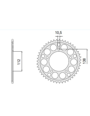 CHT ZĘBATKA TYLNA 4448 49 (2097-49) YAMAHA 600 YZF-R6 (Mod.cat.530) '99-'02