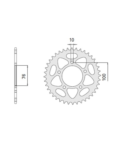 CHT ZĘBATKA TYLNA 4456 41 (2096-41) BENELLI 500/600/900