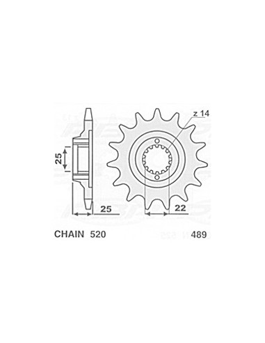 CHT ZĘBATKA TYLNA 48948 KAWASAKI KX 125/250/500 '83-'21 KXF 250/450 '04-'21 ALUMINIOWA SREBRNA ERGAL