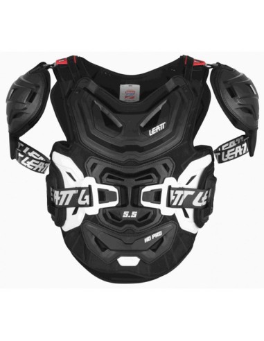 LEATT OSŁONA KLATKI PIERSIOWEJ (BUZER) CHEST PROTECTOR 5.5 PRO HD BLACK KOLOR CZARNY ROZMIAR UNIWERSALNY