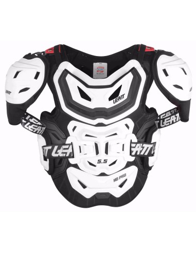 LEATT OSŁONA KLATKI PIERSIOWEJ (BUZER) CHEST PROTECTOR 5.5 PRO HD WHITE KOLOR BIAŁY ROZMIAR UNIWERSALNY