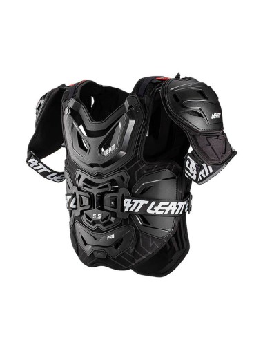 LEATT OSŁONA KLATKI PIERSIOWEJ (BUZER) CHEST PROTECTOR 5.5 PRO BLACK KOLOR CZARNY ROZMIAR UNIWERSALNY