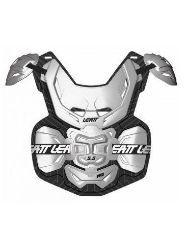 LEATT OSŁONA KLATKI PIERSIOWEJ (BUZER) CHEST PROTECTOR 5.5 PRO JUNIOR (DZIECIĘCA) KOLOR BIAŁY/CZARNY