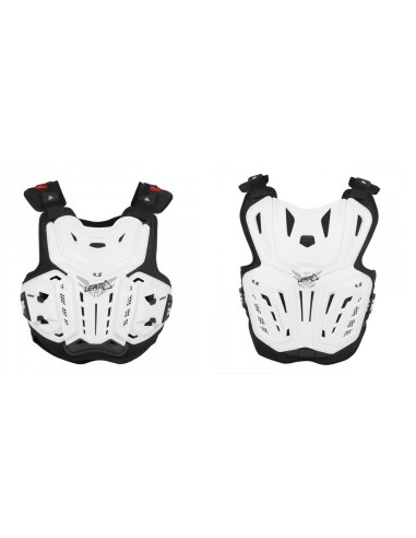 LEATT OSŁONA KLATKI PIERSIOWEJ (BUZER) CHEST PROTECTOR 4.5 WHITE KOLOR BIAŁY ROZMIAR XXL