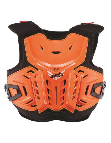 LEATT OSŁONA KLATKI PIERSIOWEJ (BUZER) CHEST PROTECTOR 4.5 JUNIOR (DZIECIĘCA) KOLOR POMARAŃCZOWY/BIAŁY (134-146 cm)