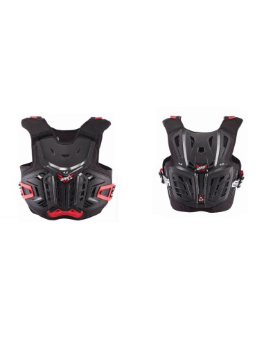 LEATT OSŁONA KLATKI PIERSIOWEJ (BUZER) CHEST PROTECTOR 4.5 JUNIOR (DZIECIĘCA) KOLOR CZARNY/CZERWONY (134-146 cm)