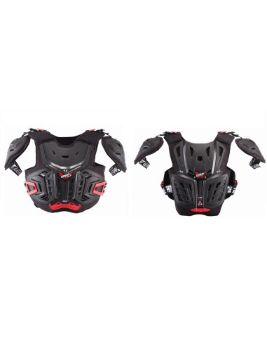 LEATT OSŁONA KLATKI PIERSIOWEJ (BUZER) CHEST PROTECTOR 4.5 PRO JUNIOR (DZIECIĘCA) KOLOR CZARNY/CZERWONY (134-146cm)