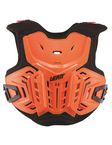 LEATT OSŁONA KLATKI PIERSIOWEJ (BUZER) CHEST PROTECTOR 2.5 JUNIOR (DZIECIĘCA) ORANGE/BLACK KOLOR POMARAŃCZOWY/CZARNY ROZMIAR S/M