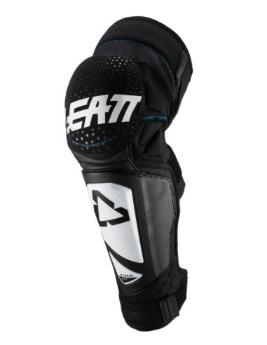 LEATT NAKOLANNIKI OCHRANIACZE KOLAN 3DF HYBRID EXT KNEE AND SHIN GUARD WHITE/BLACK KOLOR BIAŁY/CZARNY ROZMIAR S/M