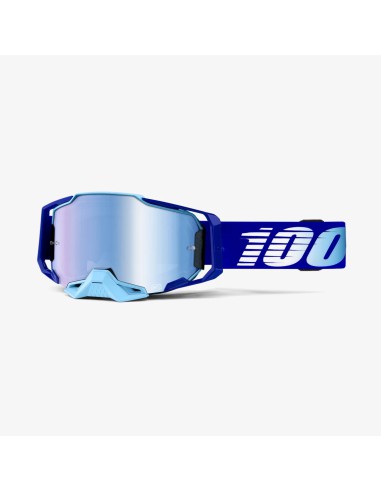 100 PROCENT GOGLE MODEL ARMEGA ROYAL - MIRROR BLUE LENS - KOLOR NIEBIESKI SZYBKA NIEBIESKIE LUSTRO STARY KOD: 50710-360-02