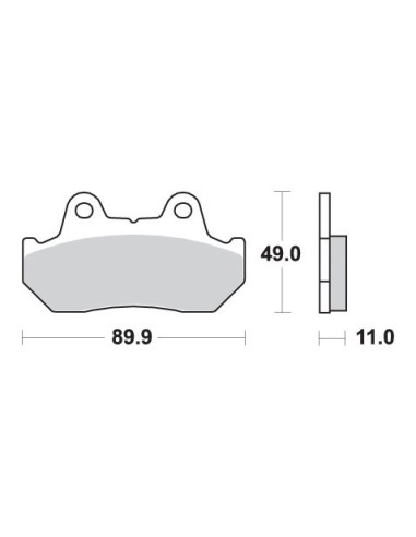 SBS KLOCKI HAMULCOWE KH69/3 STREET STANDART CERAMIC KOLOR CZARNY