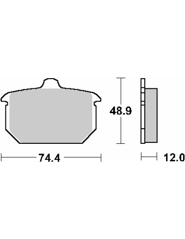 SBS WYPRZEDAŻ KLOCKI HAMULCOWE KH78 STREET STANDART CERAMIC KOLOR CZARNY