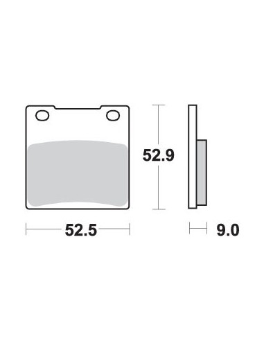 SBS WYPRZEDAŻ KLOCKI HAMULCOWE KH63 / KH161 RACING DUAL CARBON KOLOR CZARNY