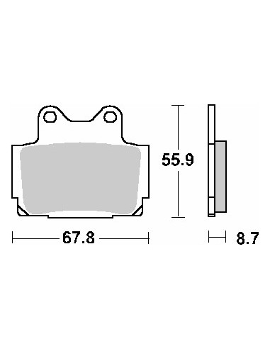 SBS PROMOCJA KLOCKI HAMULCOWE KH104 STREET STANDART CERAMIC KOLOR CZARNY