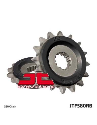 JT ZĘBATKA PRZEDNIA 580 17 Z GUMĄ YAMAHA FZR 1000/ FZ6/ R6 (58017JTRB) (ŁAŃC. 530)