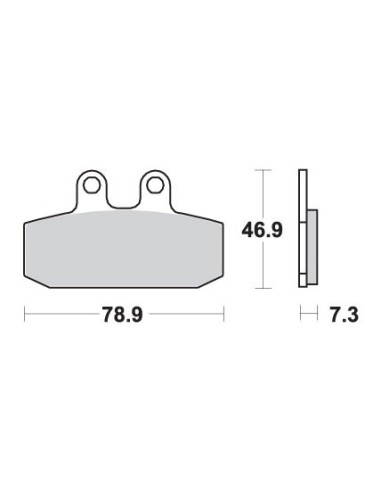 SBS KLOCKI HAMULCOWE KH256 STREET STANDART CERAMIC KOLOR CZARNY