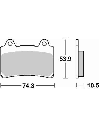 SBS PROMOCJA KLOCKI HAMULCOWE KH123 STREET STANDART CERAMIC KOLOR CZARNY PASUJE DO: YAMAHA XVZ 1300,1600,1700