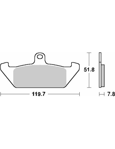 SBS PROMOCJA KLOCKI HAMULCOWE KH120 STREET STANDART CERAMIC KOLOR CZARNY