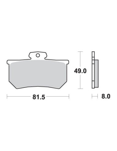 SBS WYPRZEDAŻ KLOCKI HAMULCOWE KH107 STREET STANDART CERAMIC DO ZACISKU A.P. RACING CALIPERS KOLOR CZARNY