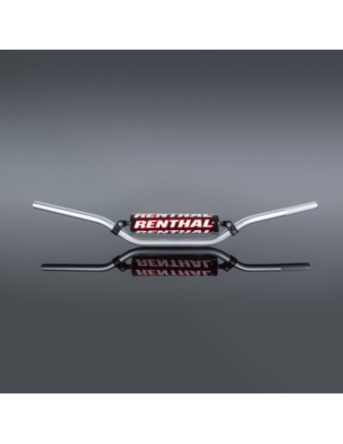 RENTHAL KIEROWNICA 7/8 CALA (22MM) ROAD HANDLEBAR SILVER HONDA TRX250R (FOURTRAX) PADDED KOLOR SREBRNY Z GĄBKĄ