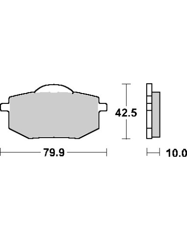 SBS PROMOCJA KLOCKI HAMULCOWE KH136 STREET STANDART CERAMIC KOLOR CZARNY