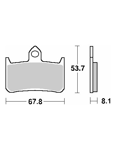 SBS PROMOCJA KLOCKI HAMULCOWE KH187 STREET STANDART CERAMIC HONDA RS 250R '91-'92, RVF 400RR '90-'96 KOLOR CZARNY