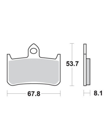 SBS KLOCKI HAMULCOWE KH187 STREET PERFORMANCE (EXCEL) SINTER HONDA RS 250R '91-'92, RVF 400RR '90-'96 KOLOR ZŁOTY