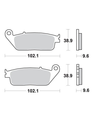 SBS PROMOCJA KLOCKI HAMULCOWE KH196 STREET STANDART CERAMIC KOLOR CZARNY