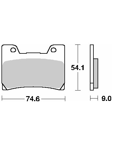 SBS KLOCKI HAMULCOWE KH160 STREET STANDART CERAMIC KOLOR CZARNY