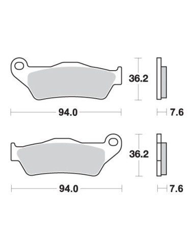 SBS KLOCKI HAMULCOWE KH181 OFF-ROAD CARBON