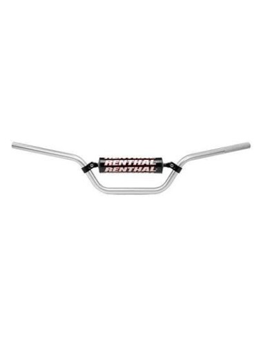 RENTHAL KIEROWNICA 7/8 CALA (22MM) ATV HANDLEBAR SILVER SPECIAL QUAD PADDED KOLOR SREBRNY Z GĄBKĄ