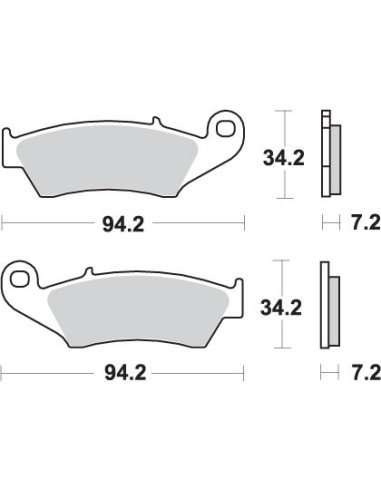 SBS KLOCKI HAMULCOWE KH185 / KH389 STREET PERFORMANCE (EXCEL) SINTER KOLOR ZŁOTY