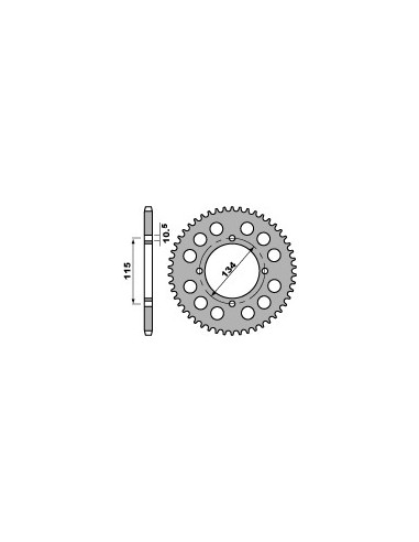 PBR ZĘBATKA TYLNA 711 48 C45 DUCATI 650 INDIANA 86-88 (ŁAŃC. 530)