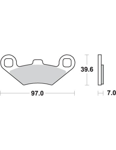 SBS KLOCKI HAMULCOWE KH158 OFF-ROAD SINTER KOLOR ZŁOTY PASUJE DO: ATV POLARIS TRAIL BOSS, SPORTSMAN, MAGNUM, BIG BOSS