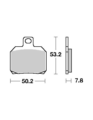 SBS KLOCKI HAMULCOWE KH266 STREET STANDART CERAMIC KOLOR CZARNY PASUJE DO: APRILIA 1000RSV TYŁ