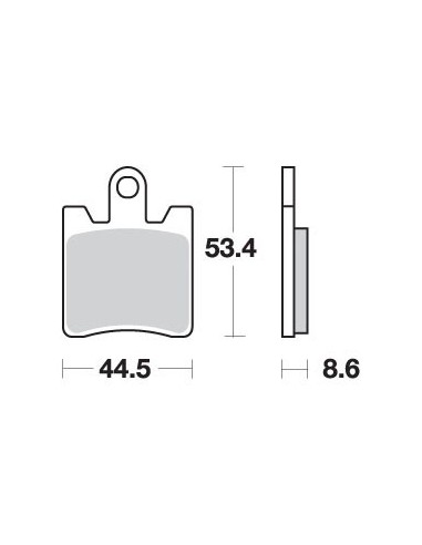 SBS KLOCKI HAMULCOWE KH283 STREET PERFORMANCE (EXCEL) SINTER KOLOR ZŁOTY